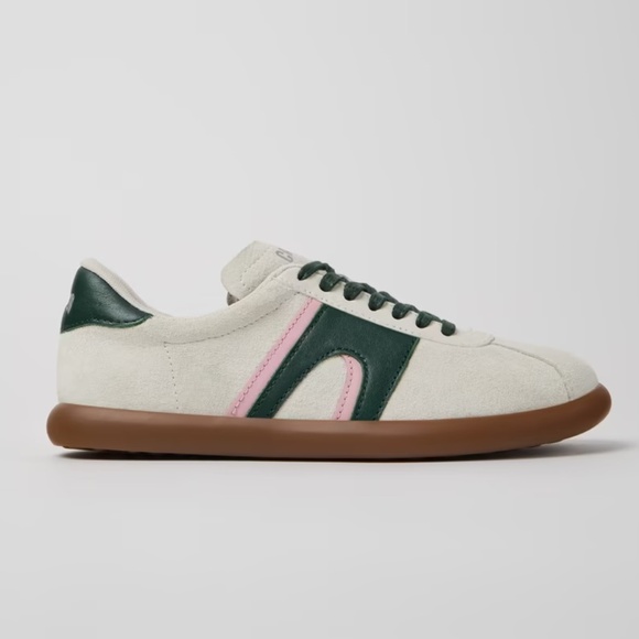CAMPER Pelotas Soller – Women’s Multicolor Leather Sneakers White/Green/Pink
